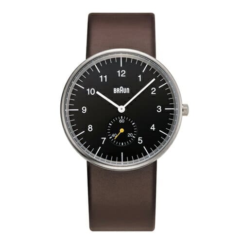 New BRAUN Leather Belt Men s Watch Brown BN0024 BE FORWARD Store