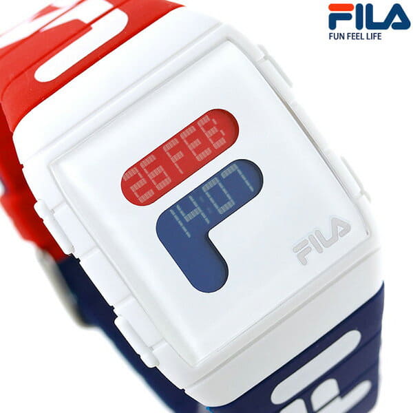 New Fila world time alarm unisex men Lady s watch digital 38 105 005 FILA clock BE FORWARD Store