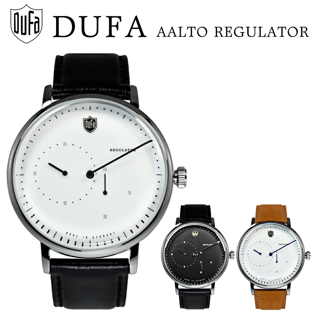New]DUFA duffa AALTO REGULATOR arutoregyureta self-winding watch automatic  DF-9017-01 DF-9017-03 DF-9017-05 clock watch men lady's male woman white  black - BE FORWARD Store