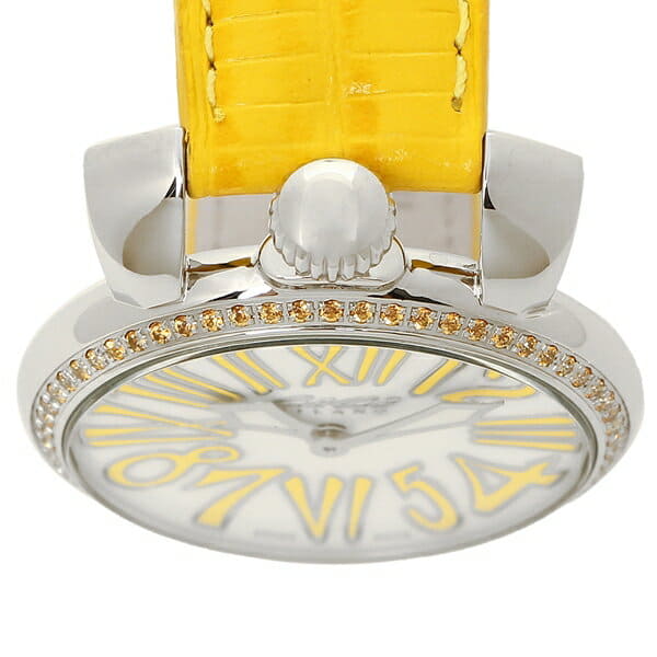 New]Gaga Milan watch men Lady's GAGA MILANO 6025.06 white pearl