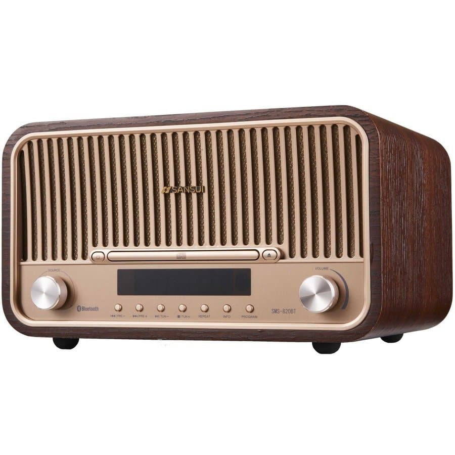 New]Sansui Bluetooth CD Stereo System Hi-F/Audio Vacuum Tube