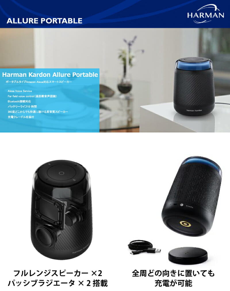 Harman Kardon Allure Wireless Speaker System with  Alexa (Black) :  : Electronics