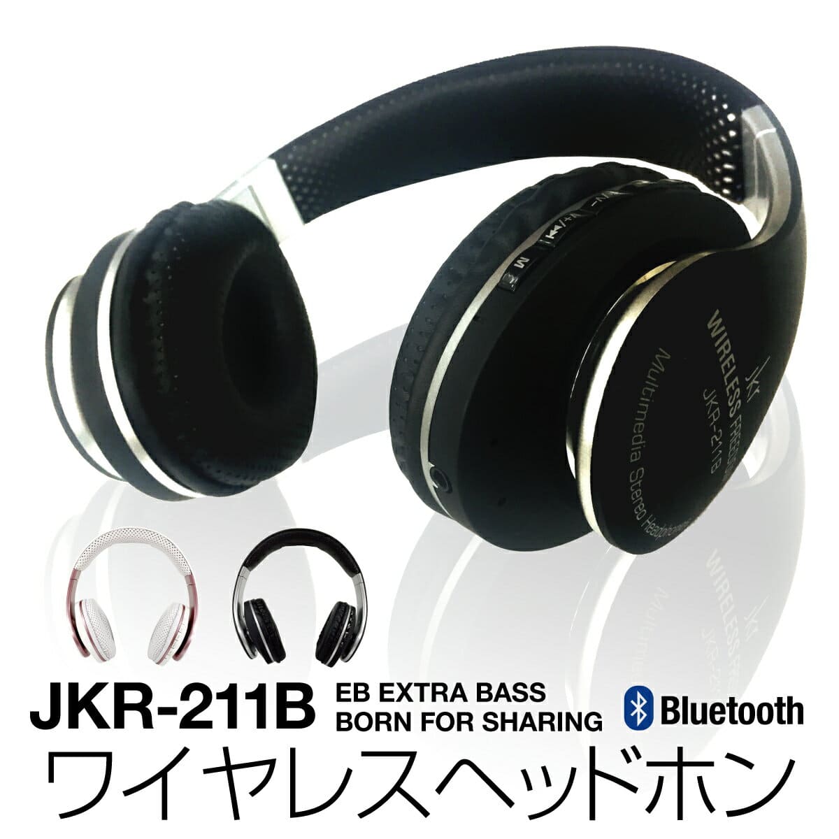 New]Bluetooth wireless headphones wireless headset headset earphone  microphone hands-free headset headphones jkr-headset-cp - BE FORWARD Store