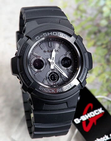 New Casio G Shock Men S Solar Radio Watch Multiband 6 Sports Multifunction Waterproof Awg M100b 1a Be Forward Store