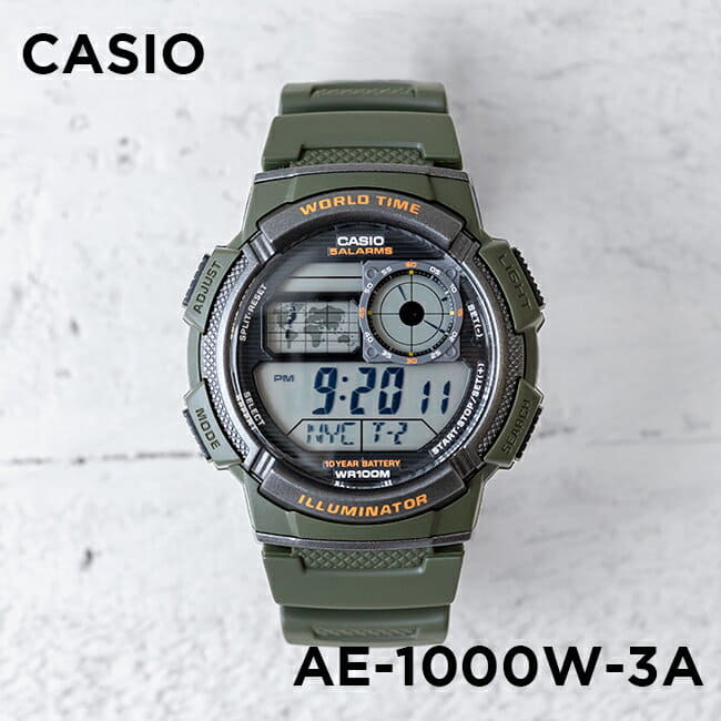 New Casio Unisex Kids Digital Standard Watch Waterproof Khaki Black Ae 1000w 3a Be Forward Store New Casio Unisex Kids Digital Standard Watch Waterproof Khaki Black Ae 1000w 3a Be Forward Store