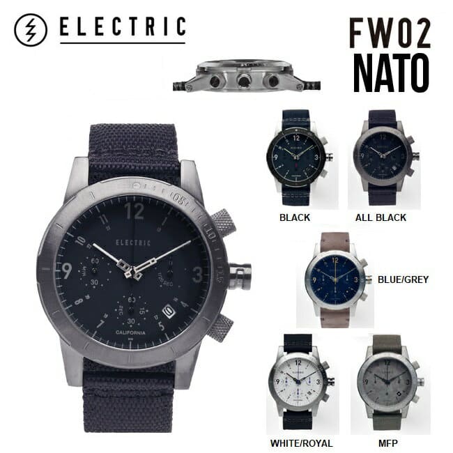 New]ELECTRIC FW02 NATO electric clock (FW2N2) - BE FORWARD Store