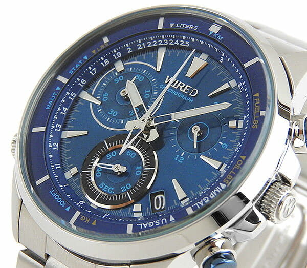 New] SEIKO WIRED Watch BLUE blue chronograph Men's AGAW442