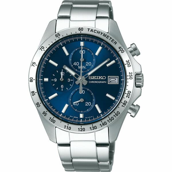 [New] SEIKO SPIRIT SBTR023 Men's Watch metal chronograph blue navy - BE ...