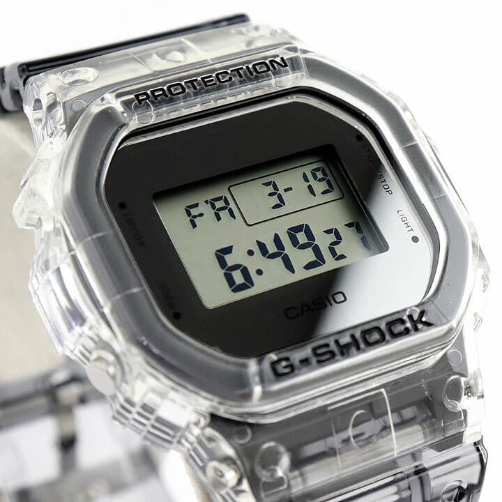 g shock clear skeleton