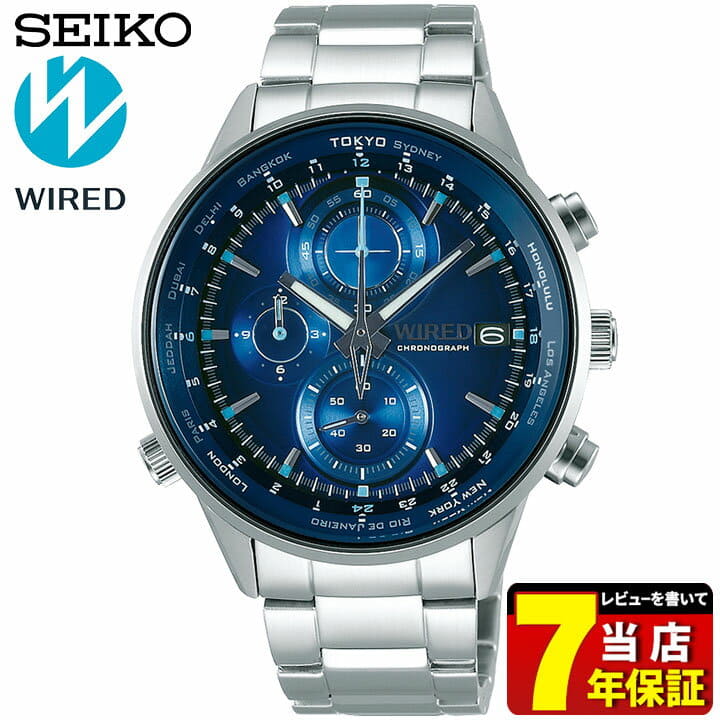 New] SEIKO WIRED TOKYO SORA AGAW449 Men's Watch metal Blue Silver