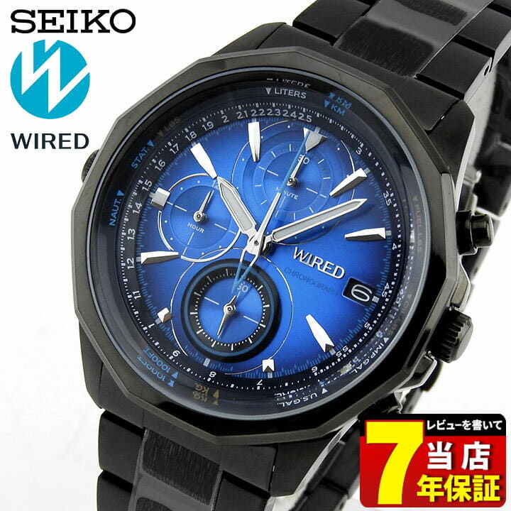 New] SEIKO WIRED Watch BLUE blue chronograph Men's AGAW421 quartz