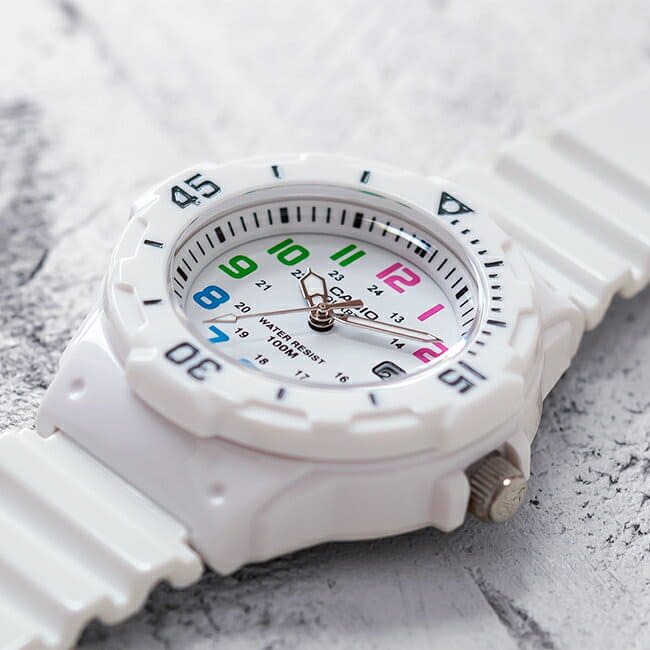 Casio Dames LRW-200H-2BVCF roestvrij stalen horloge hars band, roze, Analoog horloge : Casio