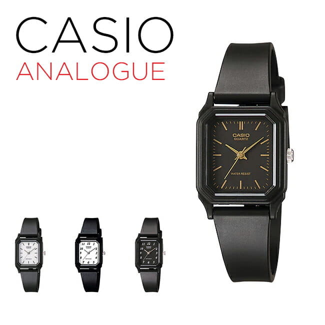 casio white analog watch