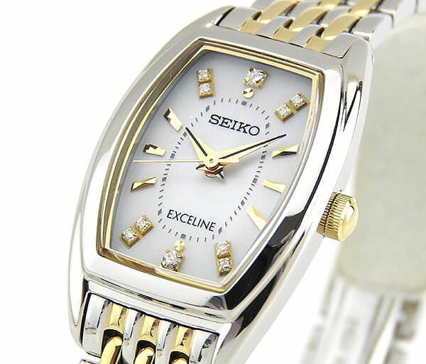 New] SEIKO DOLCE EXCELINE SWCQ089 Ladies Watch diamond metal band