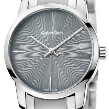 New][with regular article/three years ] Calvin Klein watch city K2G23144  lady light gray letter board present [hold a watch/carved seal name pay] -  BE FORWARD Store