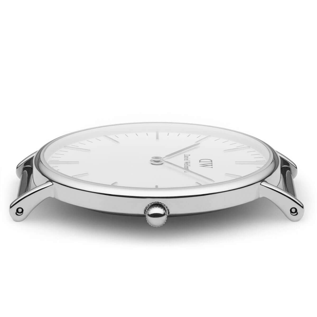 New Daniel Wellington 36mm Daniel Wellington Classic Dallam silver Classic Durham watch BE FORWARD Store