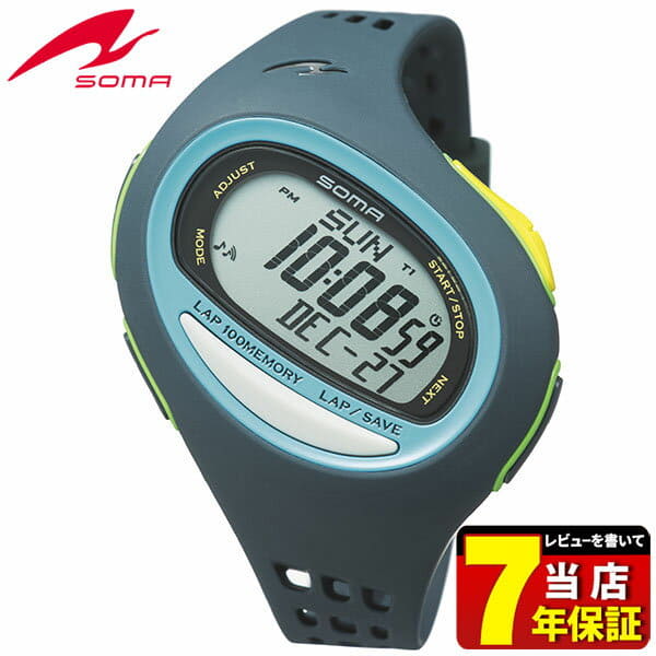 New]Seiko Soma Unisex Running Watch 100SL Large Size Blue Navy/Oxy Blue  NS08005 - BE FORWARD Store
