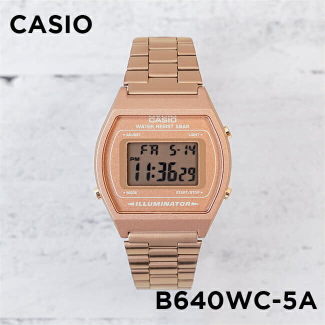 New]Casio Unisex Kids Digital Date Standard Watch Brown B640WC-5A - BE  FORWARD Store