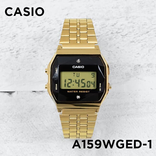 Casio a159 diamond gold hotsell