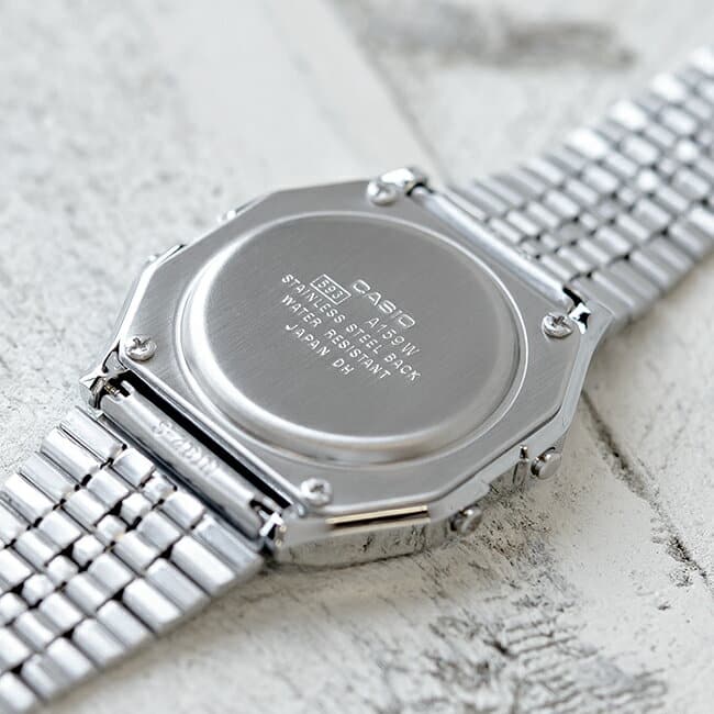 New]Casio Men/Women/Kids Digital Standard Watch Silver/Black A159WA-N1 - BE  FORWARD Store