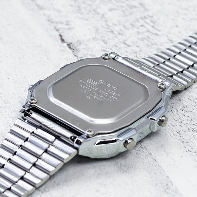 New]Casio Men/Women/Kids Digital Standard Watch Silver/Black A178WA-1A - BE  FORWARD Store