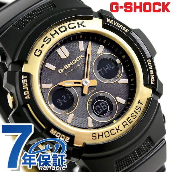 New]G-SHOCK black gold series electric wave solar watch AWG