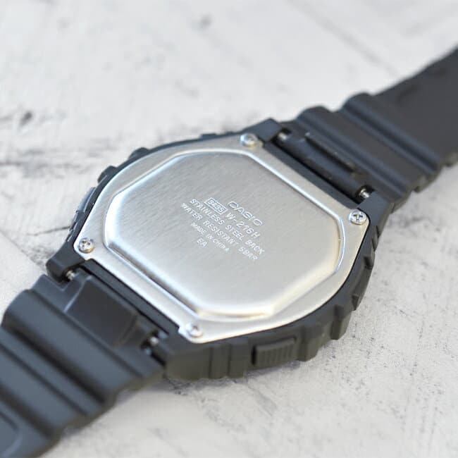 New]Casio Men's/Women's/Kids Digital Date Standard Watch Black W-216H-1A -  BE FORWARD Store