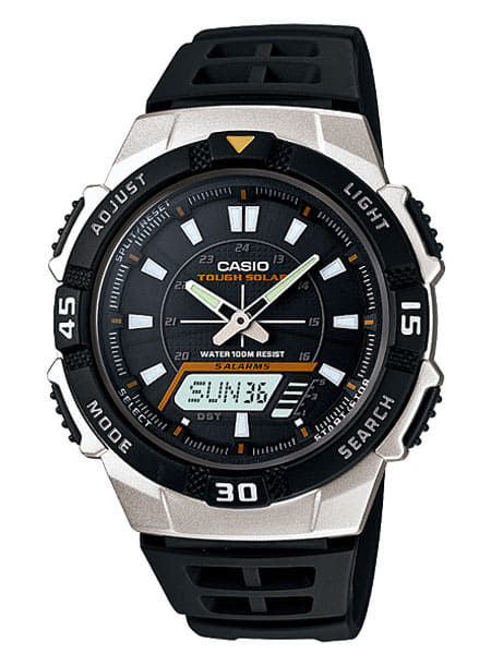 New]sora waterproofing silver Black of the CASIO standard AQ-S800W 