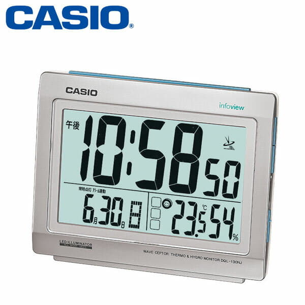 New]Casio electric wave alarm clock DQL-130NJ-8JF CACIO [TC] [HD] [clock  brand table clock alarm desk] - BE FORWARD Store