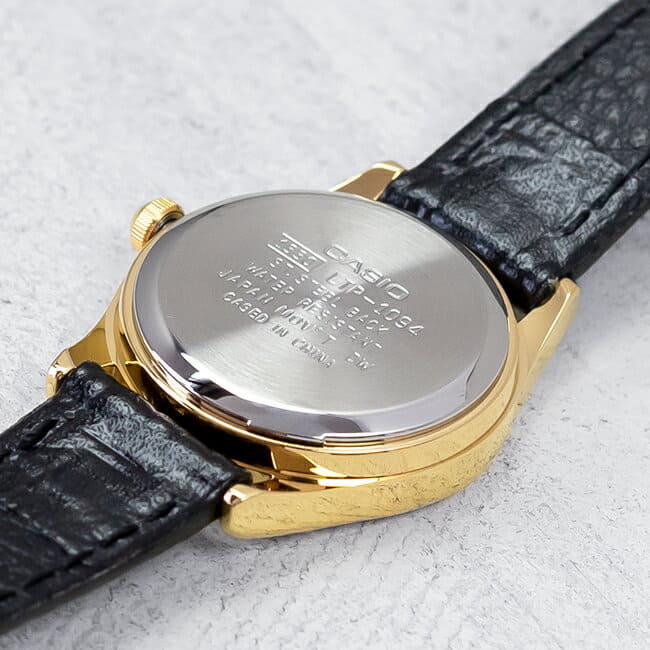 casio gold silver watch