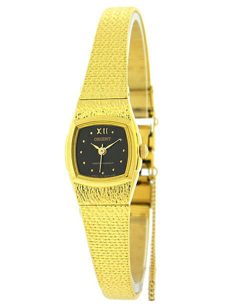 orient quartz watch gold