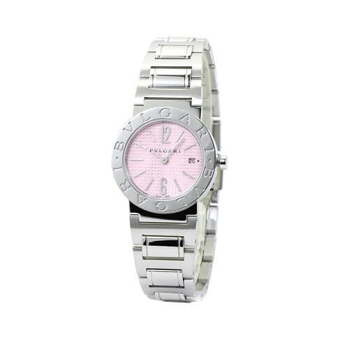 New]BVLGARI Ladies Watch Pink Shell BB26C2SSD/JA - BE FORWARD Store