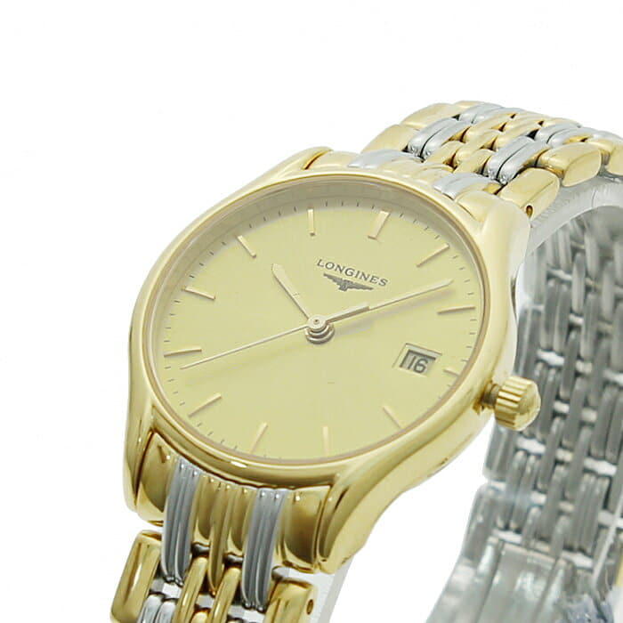 [New]Ron gin LONGINES reel Lady's clock watch L4 259 2 32 7 gold