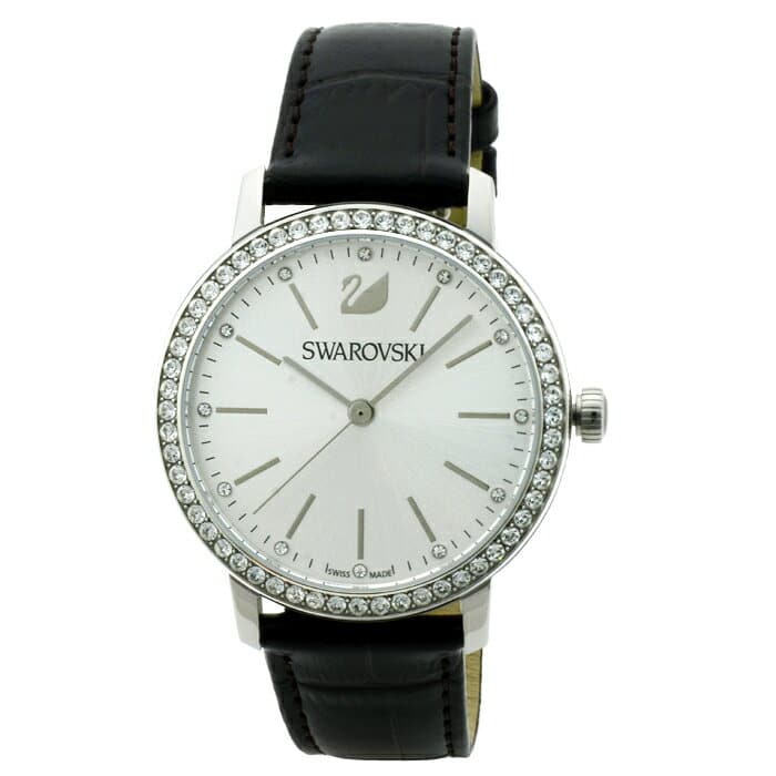 New]Swarovski SWAROVSKI Grace full lady GRACEFUL LADY bezel Swarovski  crystal Swarovski crystal 12P Lady's clock watch 5261668 silver clockface -  BE FORWARD Store