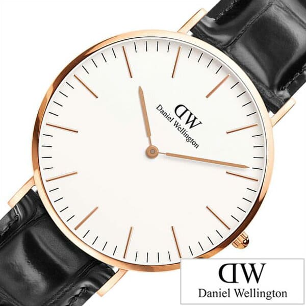 New]Daniel Wellington watch Daniel Wellington Classic reading Classic  Reading Unisex white 0114DW [leather belt black off-white Rose gold ] - BE  FORWARD Store