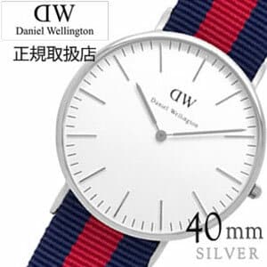 New]Daniel Wellington Watch Classic Oxford Silver 40mm 0201DW Belt - BE FORWARD