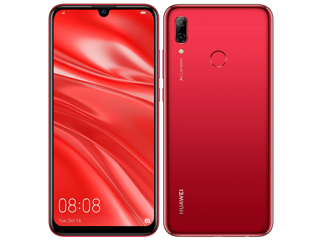 Used]The -free HUAWEI nova lite 3 POT-LX2J Coral Red [domestic