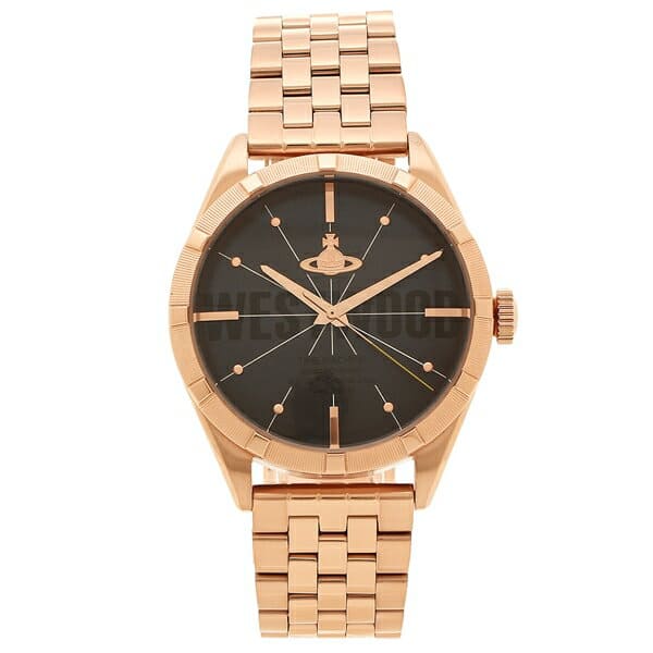 New]watch men VIVIENNE WESTWOOD VV192BKRS black Rose gold - BE 