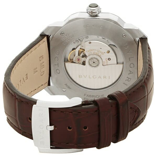 [New]Bulgari watch men selfwinding watch BVLGARI OC41C1SLD brown