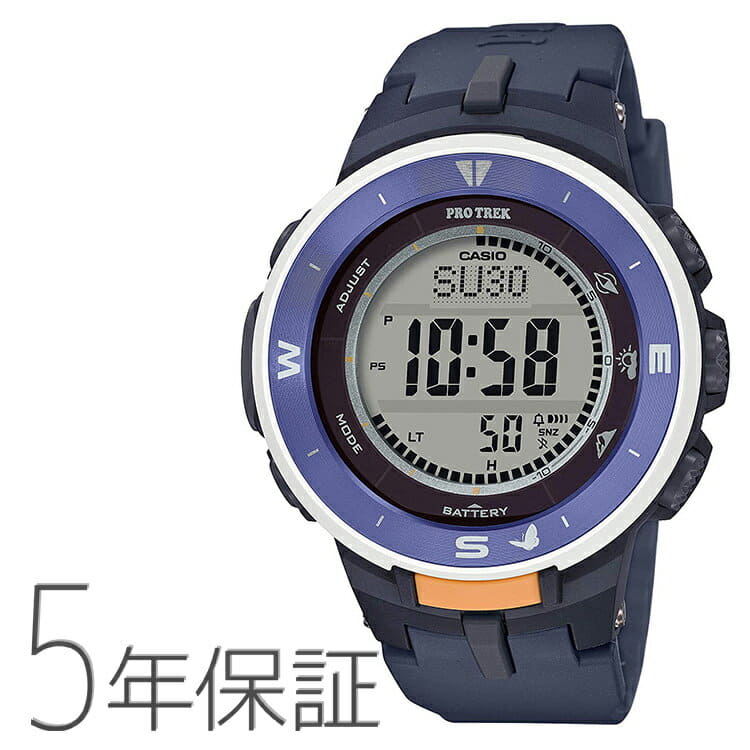 New Pro Trek Prg 330sd 2jr Casio Nature Conservation Society Of Japan Collaboration Blue And White Flycatcher Corbicula Butterfly Unisex Watch Be Forward Store