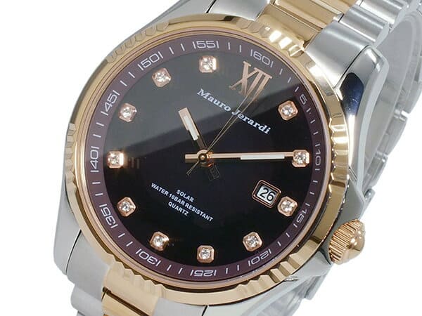 New Maurojierarudi Mauro Jerardi Solar Men Watch Mj037 1 Chocolate Watch Low End Watch Be Forward Store
