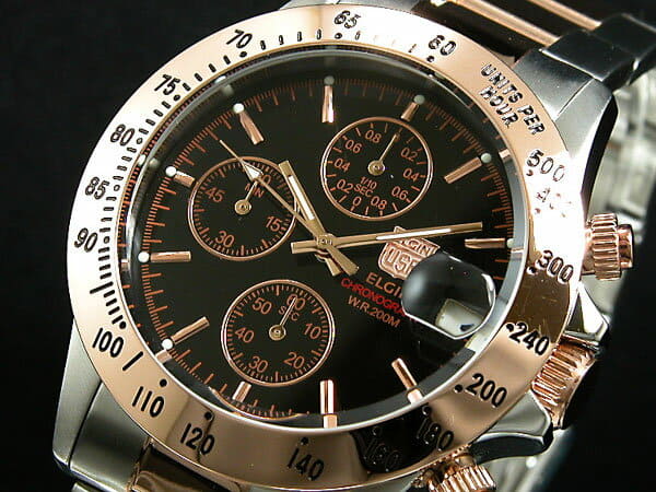 elgin chronograph watch