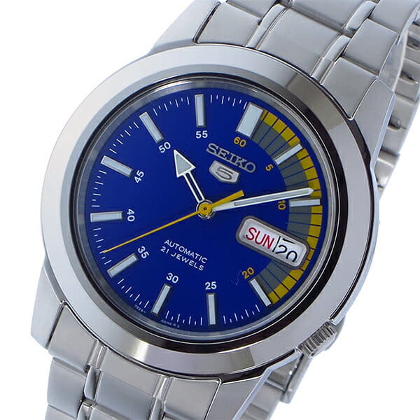 New SEIKO SEIKO SEIKO 5 SEIKO5 self winding watch men watch SNKK27K1 blue watch foreign countries import product BE FORWARD Store