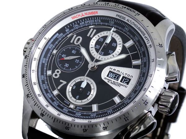 ハミルトン/カーキ/X-マッハ/ブラック/H76626535 くい込み 