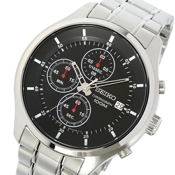 New SEIKO SEIKO Kurono quartz men watch SKS539P1 black watch foreign countries import product BE FORWARD Store