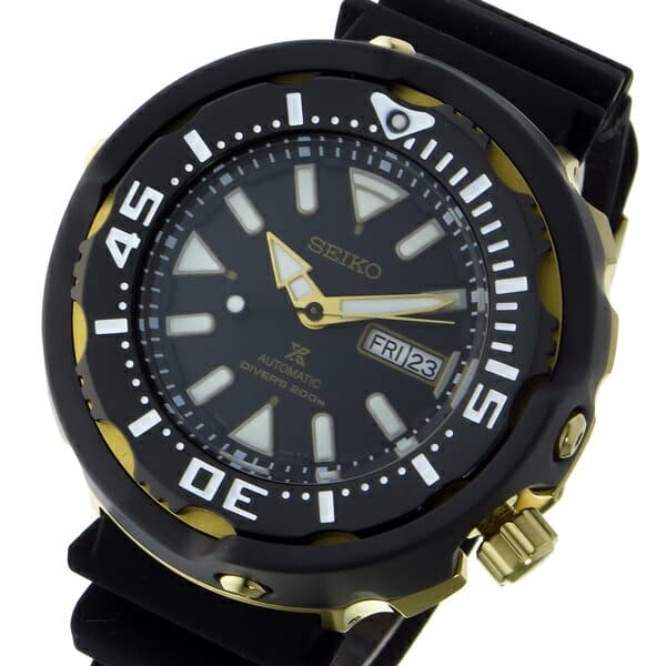 New]SEIKO PROSPEX diver self-winding watch men watch SRPA82K1 black/gold -  BE FORWARD Store
