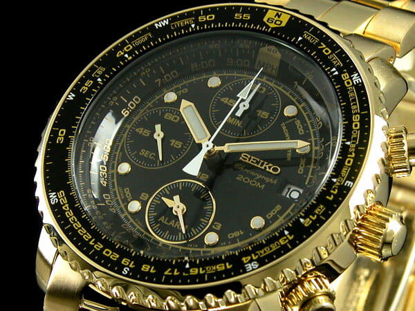 New SEIKO SEIKO chronograph alarm watch SNA414P1 watch foreign countries import product BE FORWARD Store