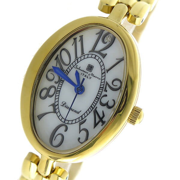 New Salvatore Mara SALVATORE MARRA quartz Lady s watch SM17152 GDWH white shell watch low end watch BE FORWARD Store