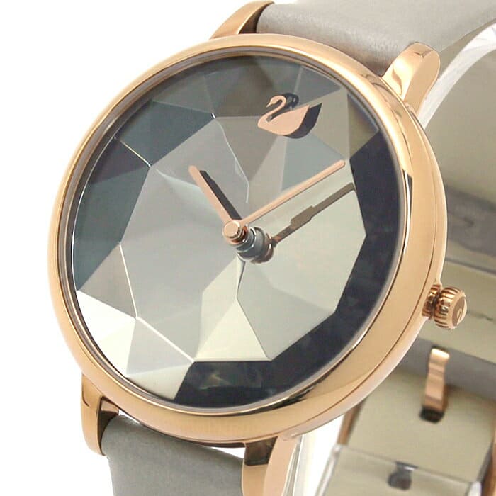 New]Swarovski SWAROVSKI crystal lake CRYSTAL LAKE Lady's clock watch  5415996 light gray clockface - BE FORWARD Store