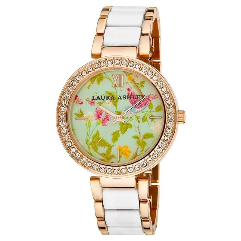 [New]Lady's analog watch Laura Ashley watch white Laura Ashley Ladies